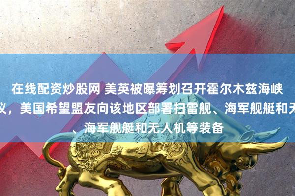 在线配资炒股网 美英被曝筹划召开霍尔木兹海峡问题国际会议，美国希望盟友向该地区部署扫雷舰、海军舰艇和无人机等装备